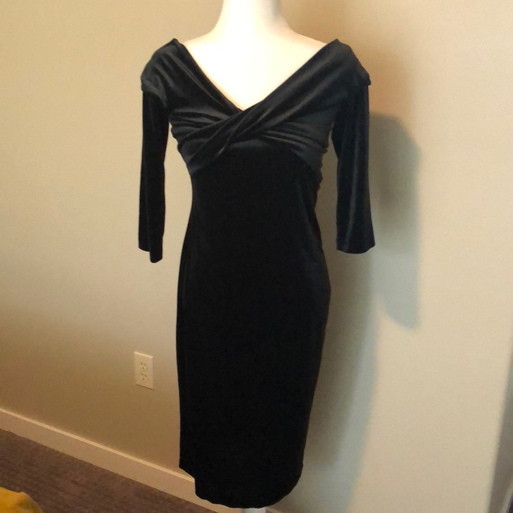 Zara Basic Collection Velvet Dress